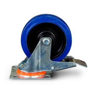 Колесо поворотное резина SRCLb 63 160 мм с тормозом (N)